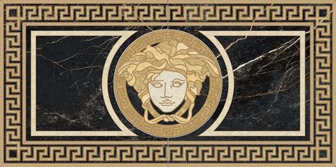 Versace Marble Rosone Levigato Nero 58,5x117,2 cm 240433